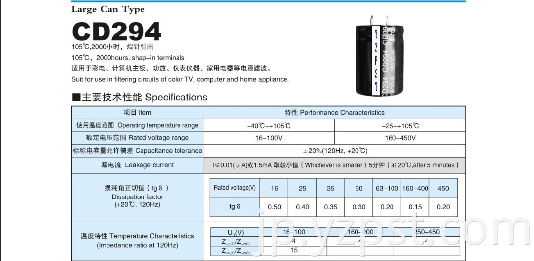 Big electrolytic capacitors used in computer motherboard